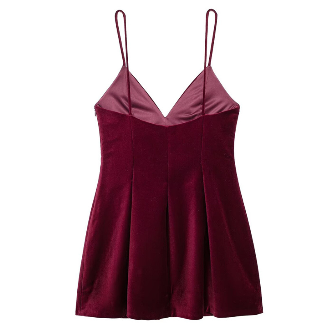 Mini Burgundy Dress