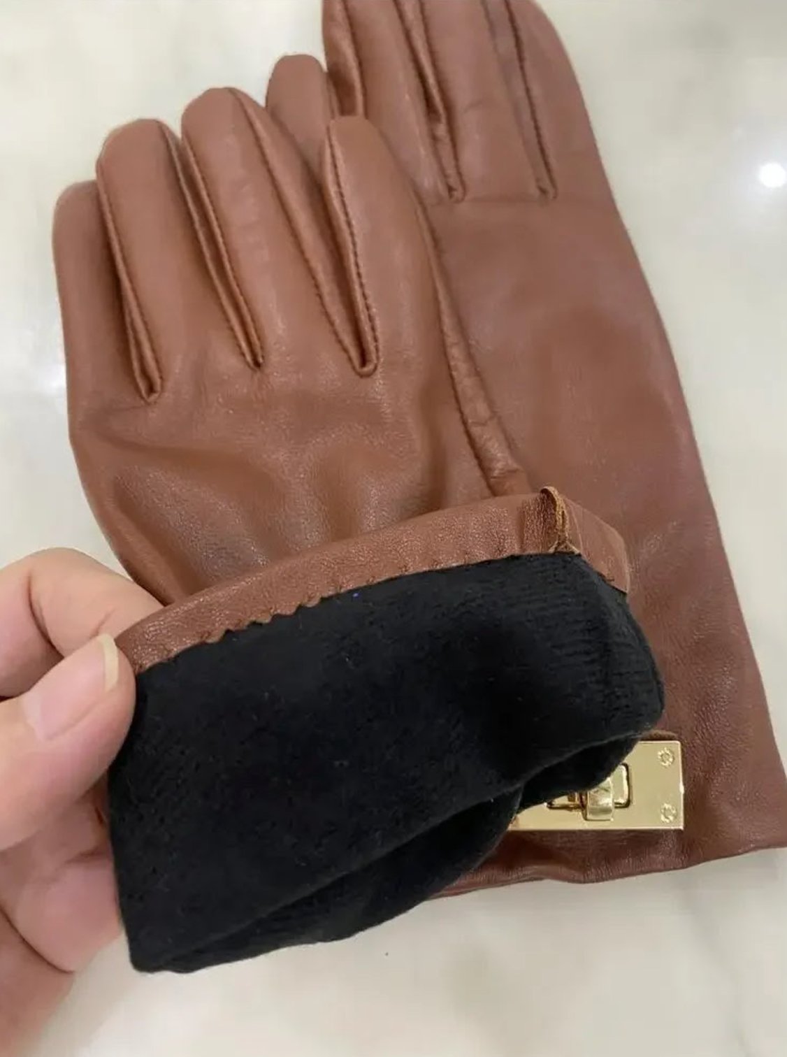French Leather Gloves - My Store