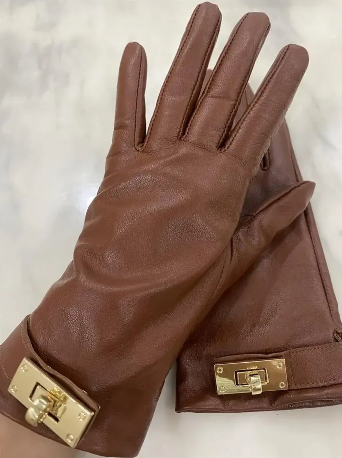 French Leather Gloves - My Store