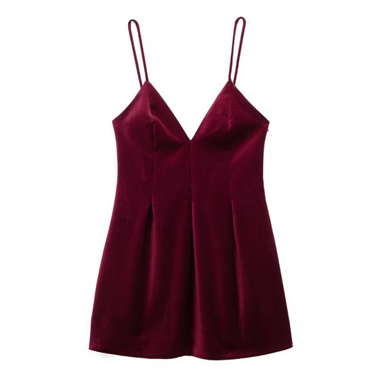 Mini Burgundy Dress