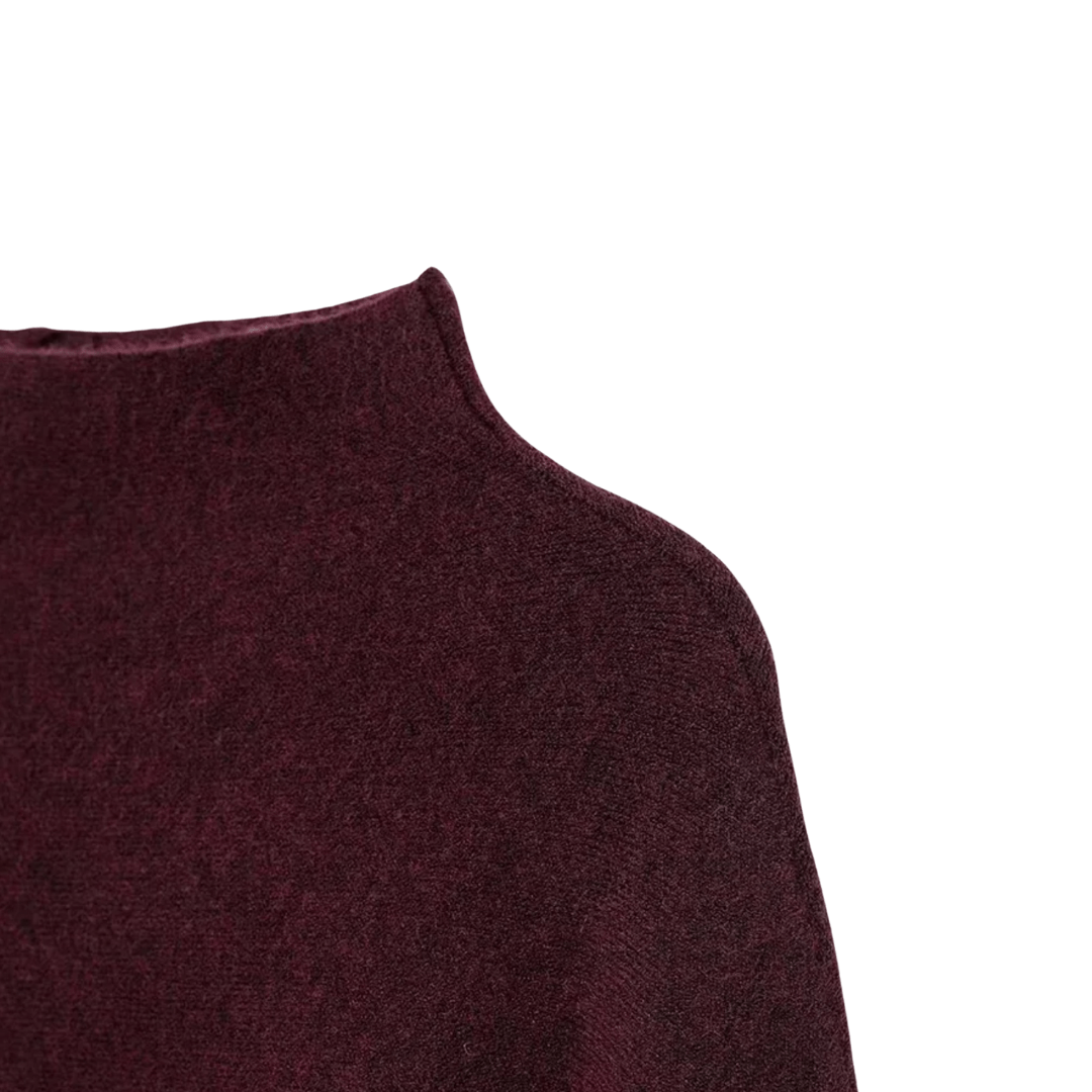 Burgundy Poncho - My Store