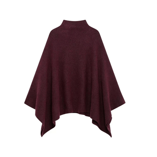 Burgundy Poncho - My Store